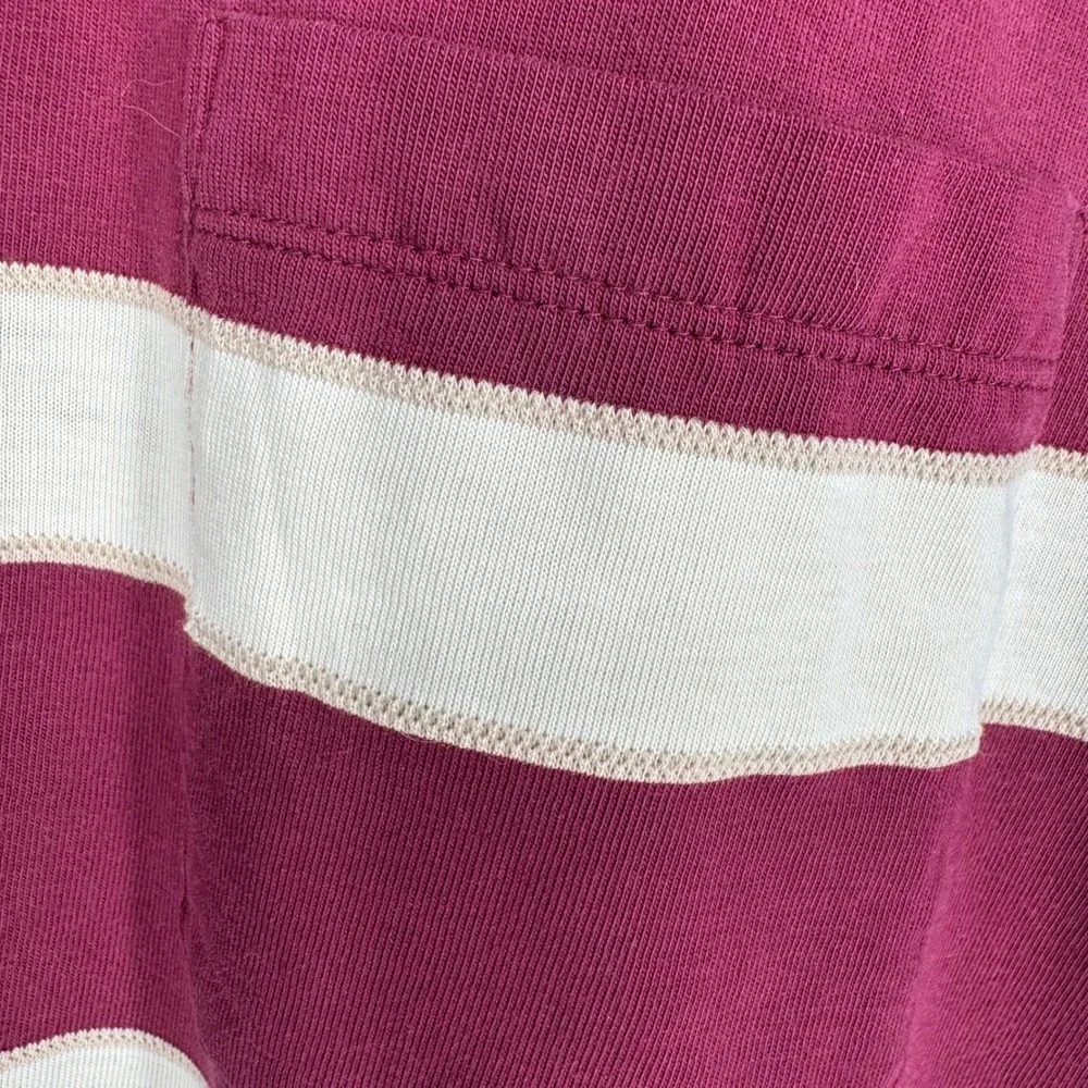 Banana Republic Mens Embroidered Patchwork Stripe Pima Cotton‎ Polo Shirt Size L